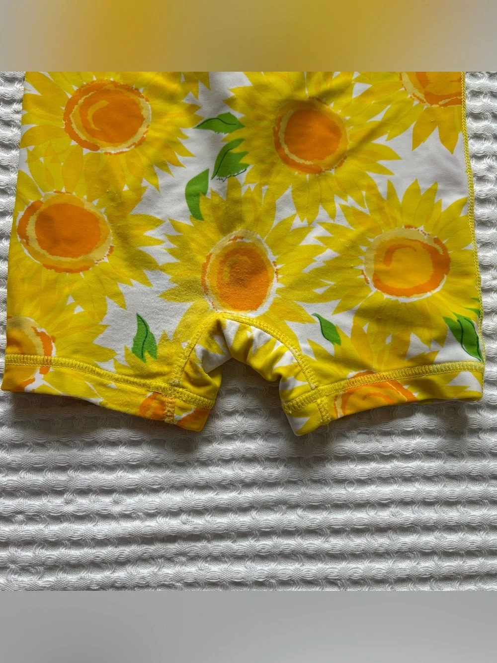 Hanna Andersson Sunny Sunflowers Zip Rash Guard Swimsuit Bathing Suit - 6-12M
